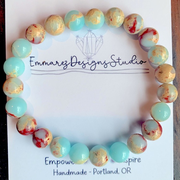 NWT 💕 | Empowerment Bracelet | Snakeskin Agate | Gemstone Crystal Bracelet 💖… - Picture 6 of 8